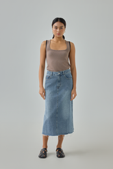 Denim Midi Skirt